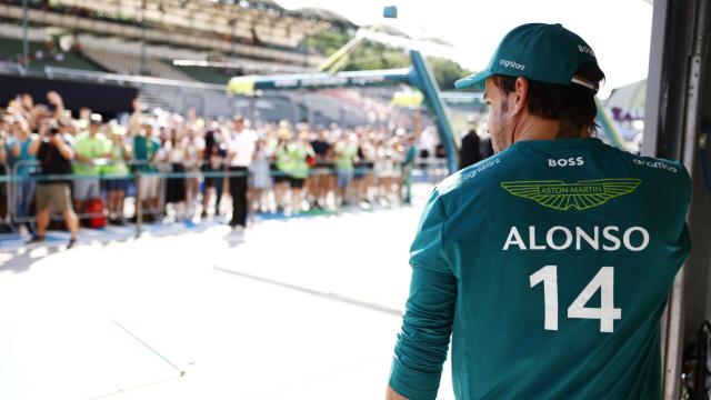Fernando Alonso, durante el Gran Premio de Hungría