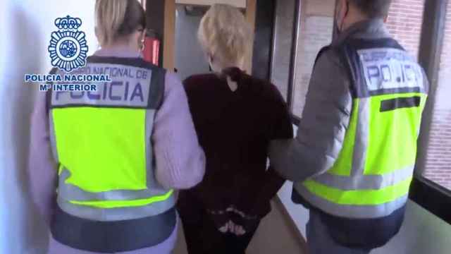 La mujer detenida por el asesinato de un marino mercante en Villa de Vallecas (Madrid) e implicada en el 'crimen de la etiqueta'.