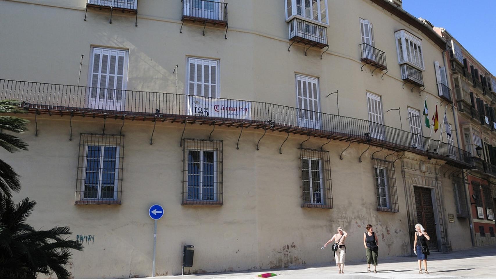 Imagen del Palacio del Conde de Villalcázar, en Málaga.