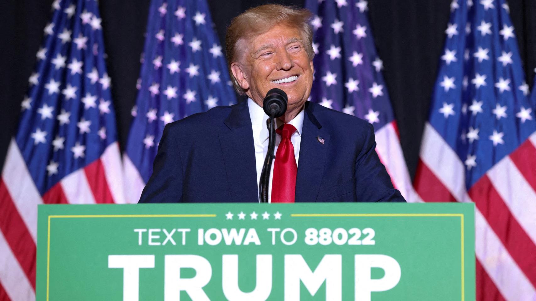 El expresidente de EEUU y candidato republicano Donald Trump, el pasado 7 de julio en Iowa.