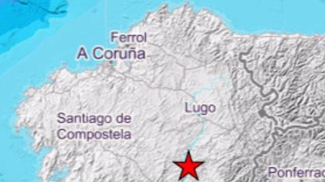 Registrado un terremoto de magnitud 2,8 en O Saviñao (Lugo)