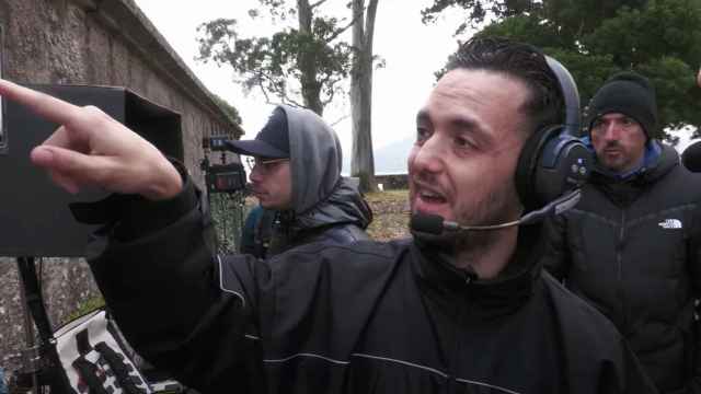 Captura de un momento del rodaje dirigido por C. Tangana.