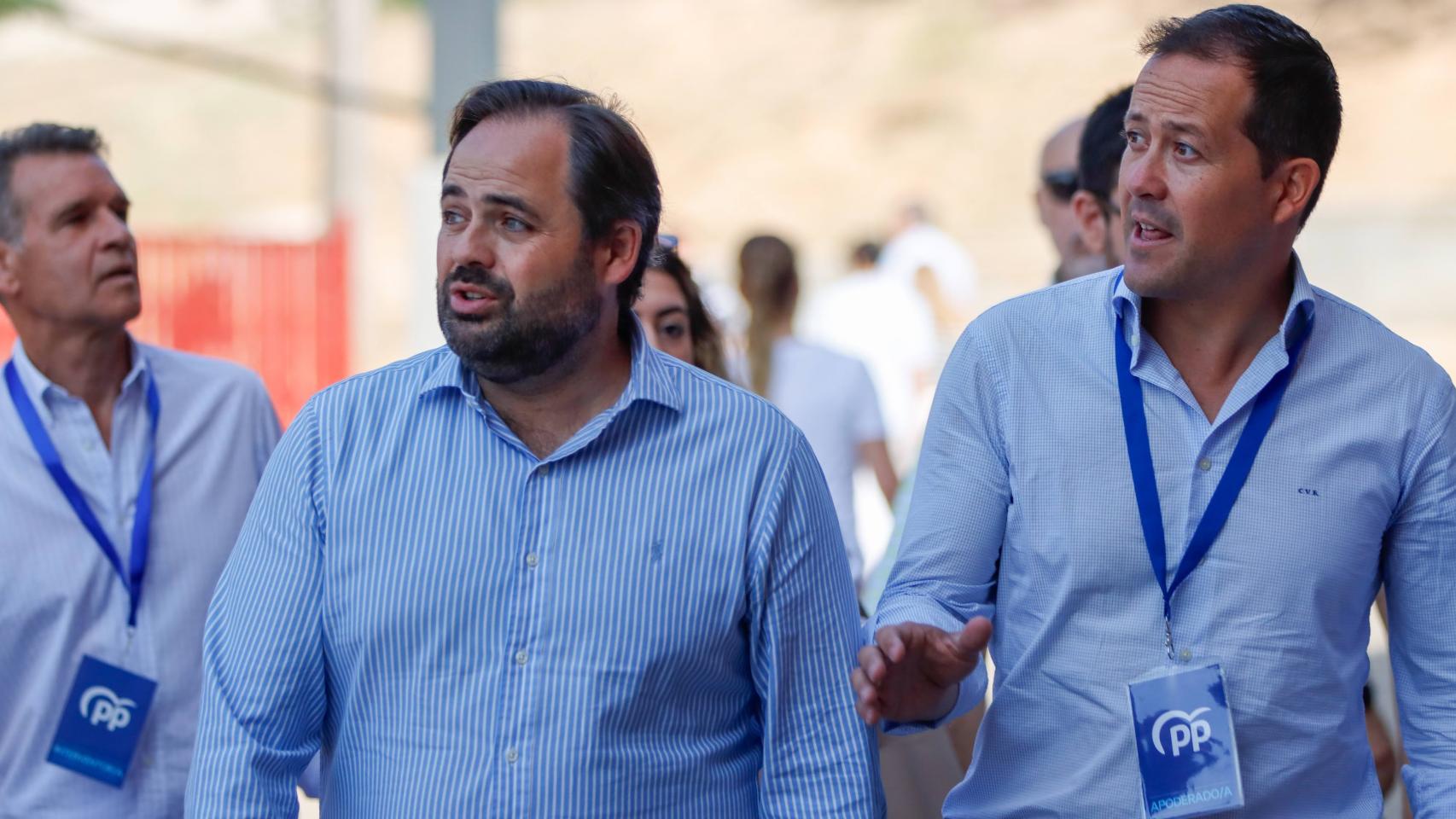 Paco Núñez y Carlos Velázquez en el momento de ir al colegio electoral