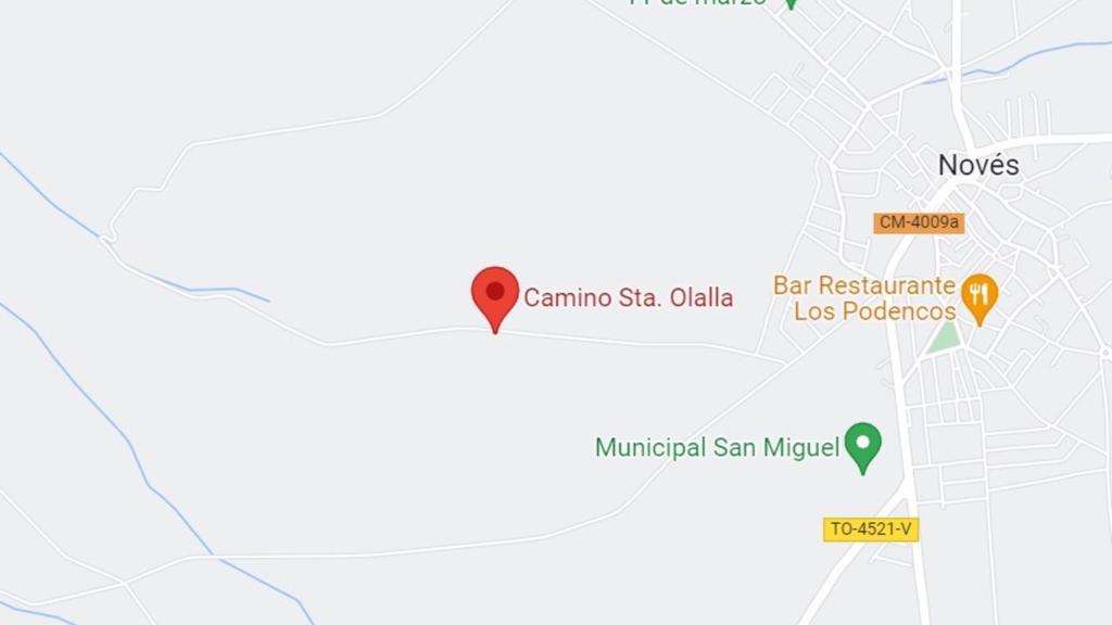 Camino desde Novés a Santa Olalla - GOOGLE MAPS