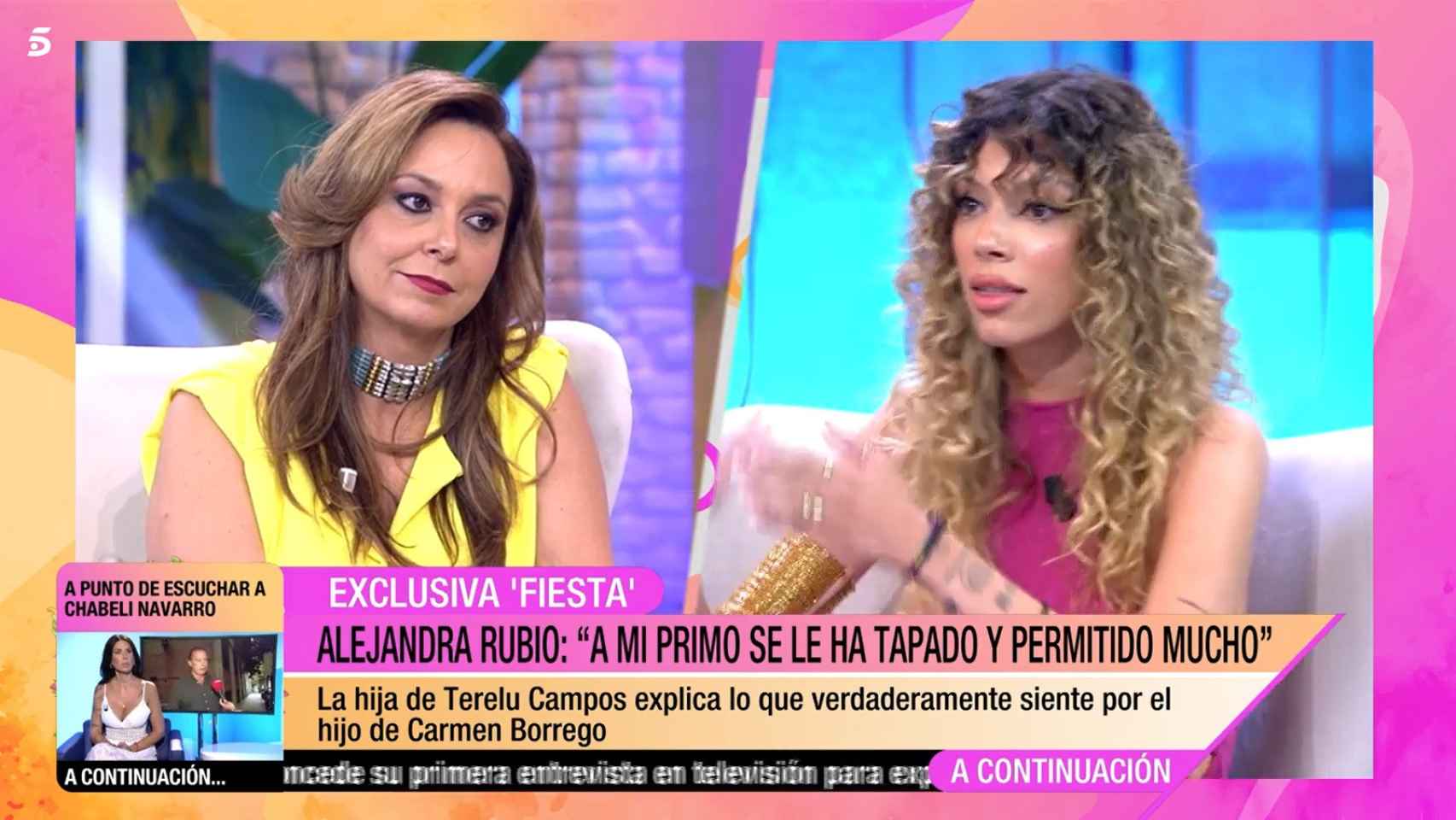 Mónika Vergara y Alejandra Rubio en 'Fiesta de verano'.