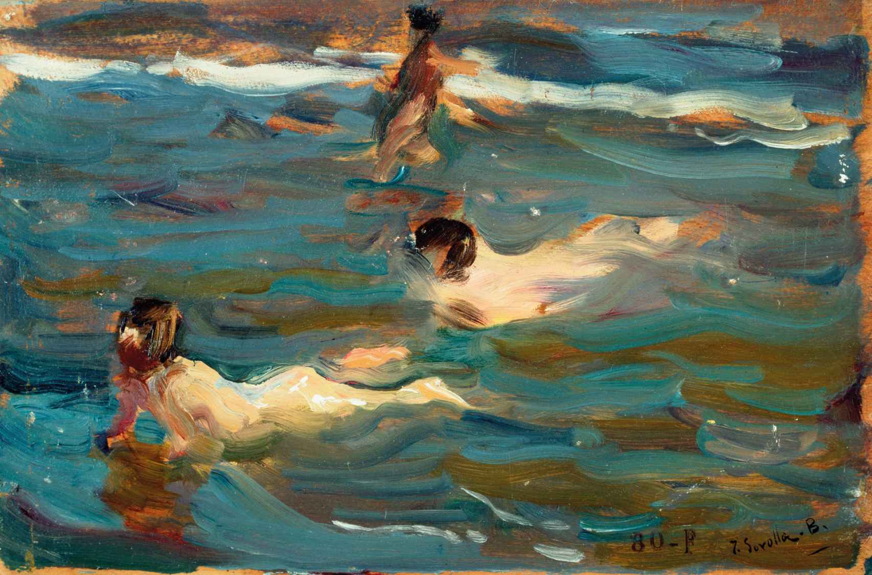 Joaquín Sorolla: 'Chicos nadando', Jávea, 1905
