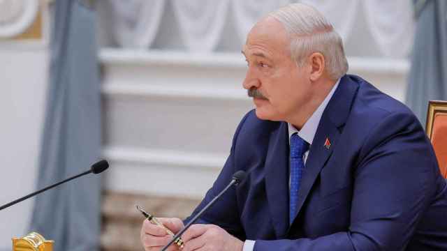 Alexander Lukashenko, presidente de Bielorrusia, en una conferencia de prensa en  Minsk.