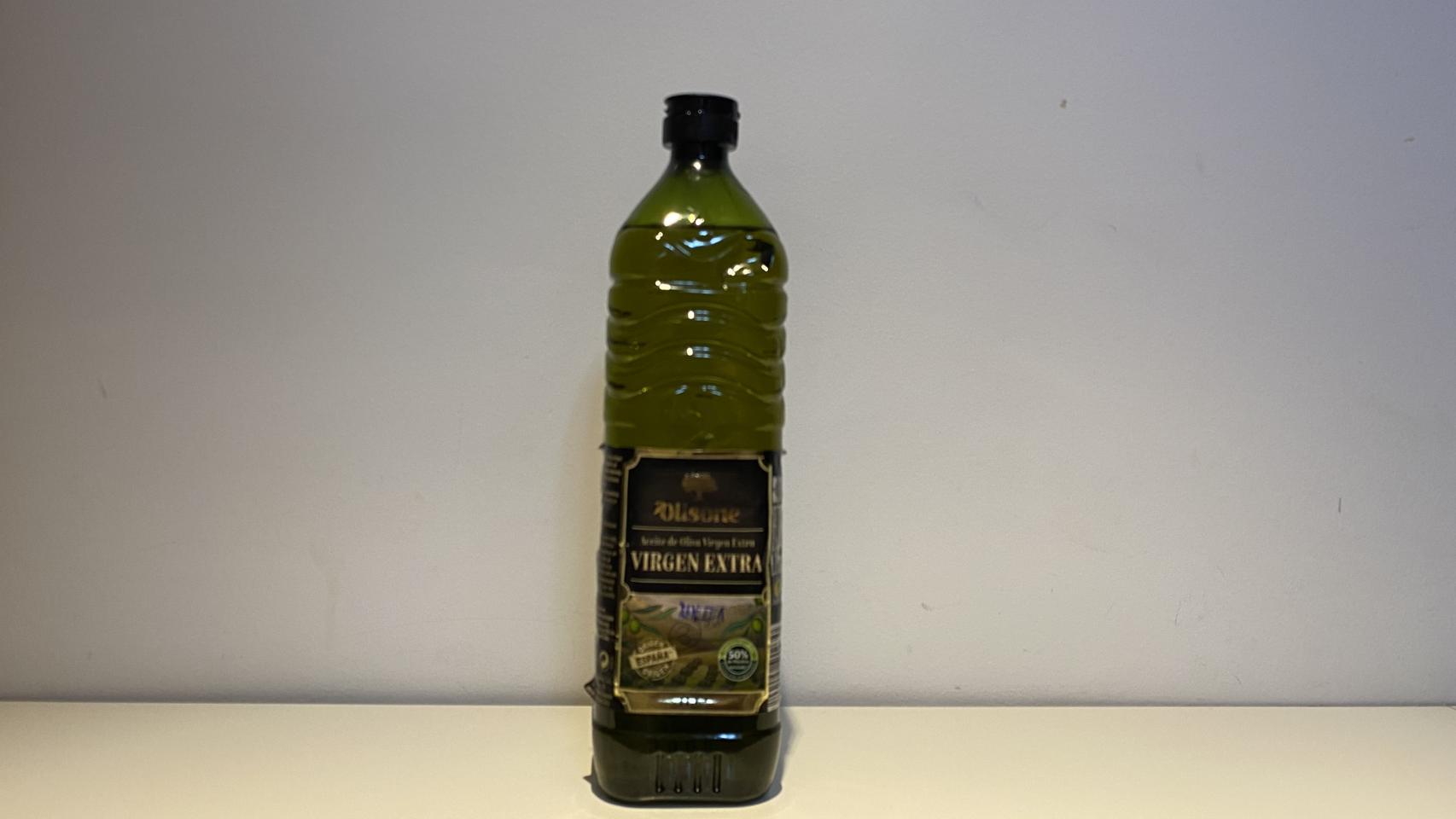 El aceite de oliva virgen extra de Olisone, la marca blanca de Lidl.