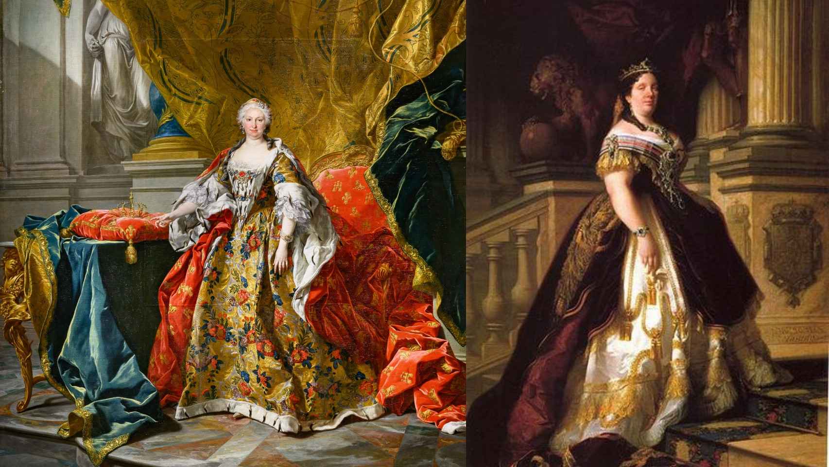 Duelo de reinas entre Isabel de Farnesio (1737) e Isabel II (1865) - Galería de Colecciones Reales (GCR).