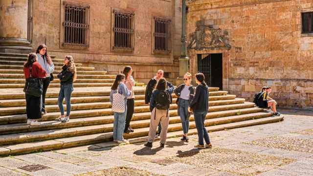 Estudiantes en la Universidad de Salamanca