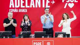 Pedro Sánchez, junto a cargos destacados del Partido Socialista en la Ejecutiva Federal