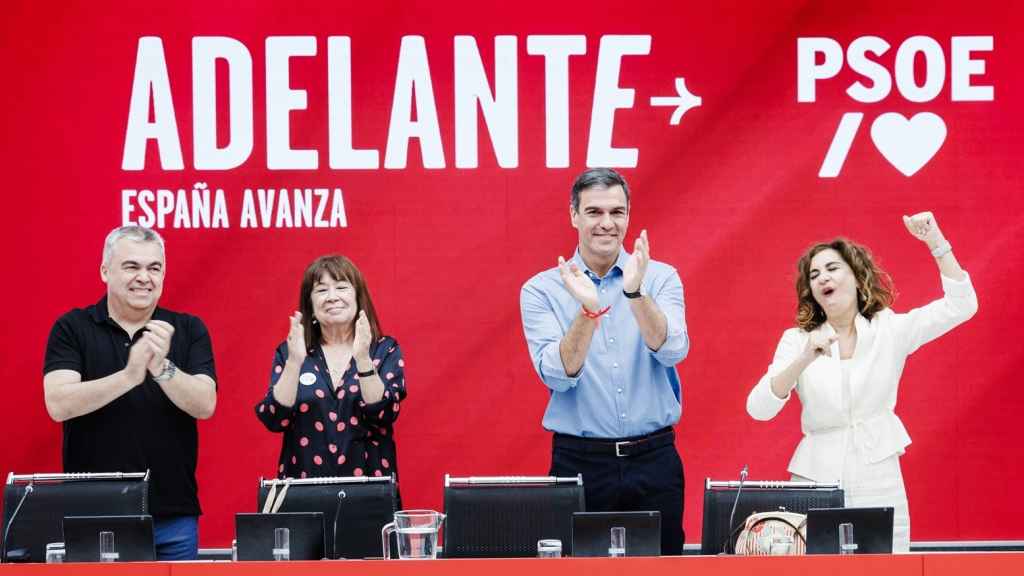 Pedro Sánchez, junto a cargos destacados del Partido Socialista en la Ejecutiva Federal