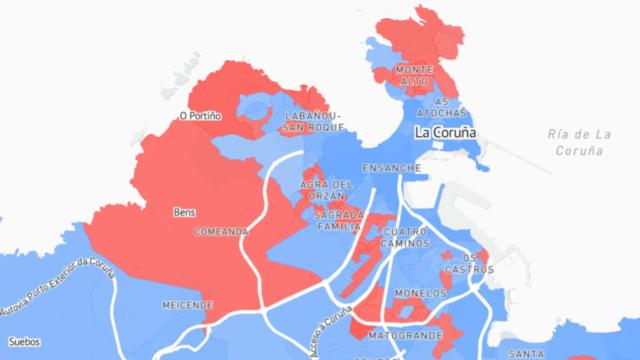 23-J: Feijóo rozó el 70% en varios barrios de A Coruña