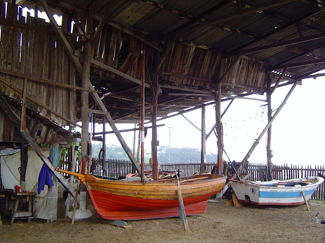 El astillero buenense de Purro antes de su rehabilitación. Foto: Turismo Rías Baixas