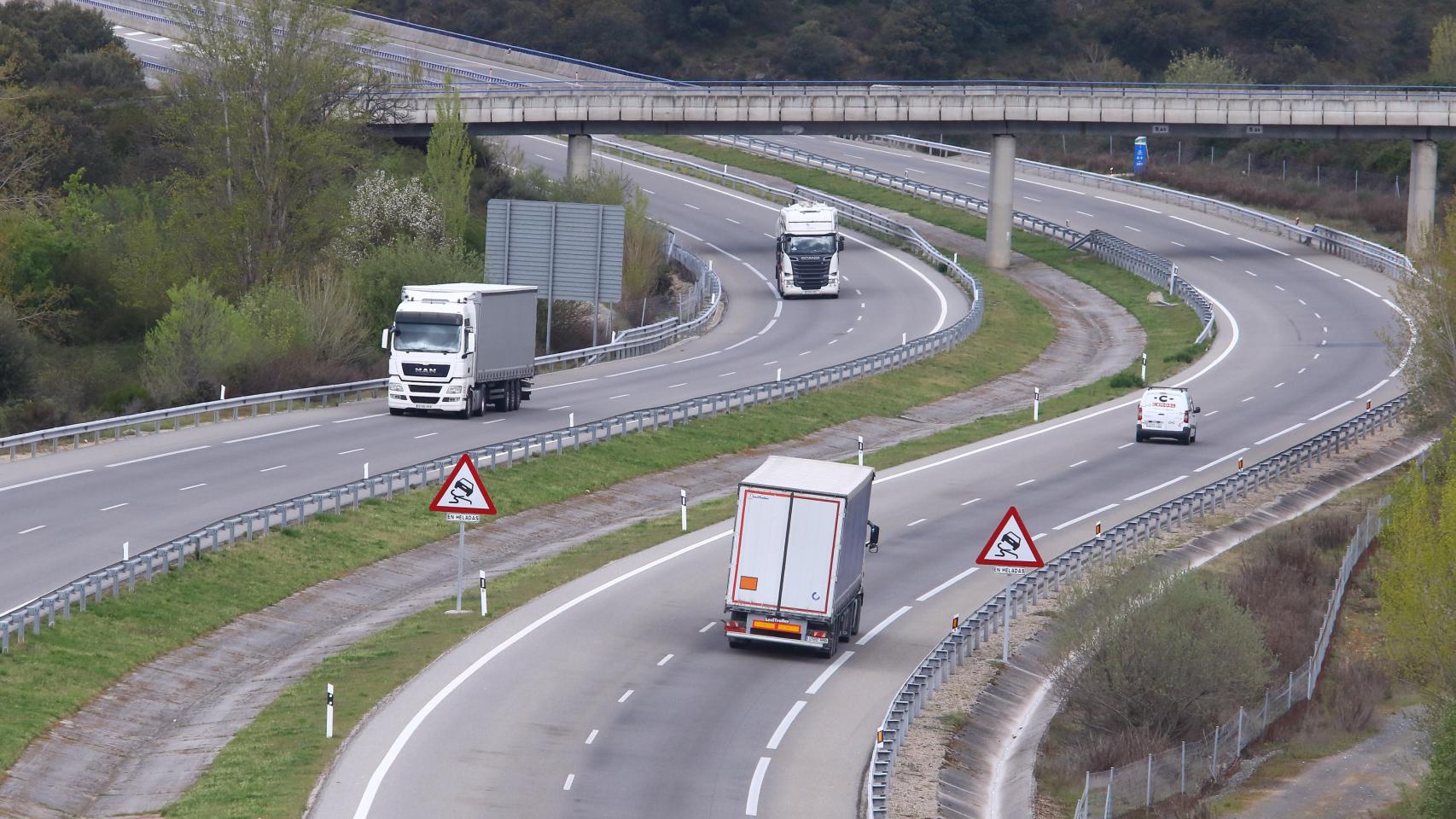 Autovía A6 a su paso por Ponferrada