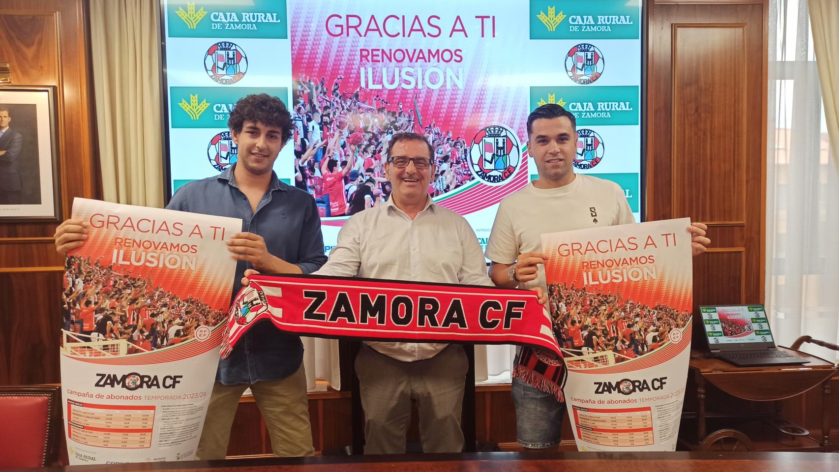 Caja Rural de Zamora acoge la presentación de la campaña de captación de socios del Zamora CF.
