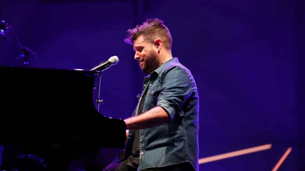 Pablo López durante su concierto en Castrelos.