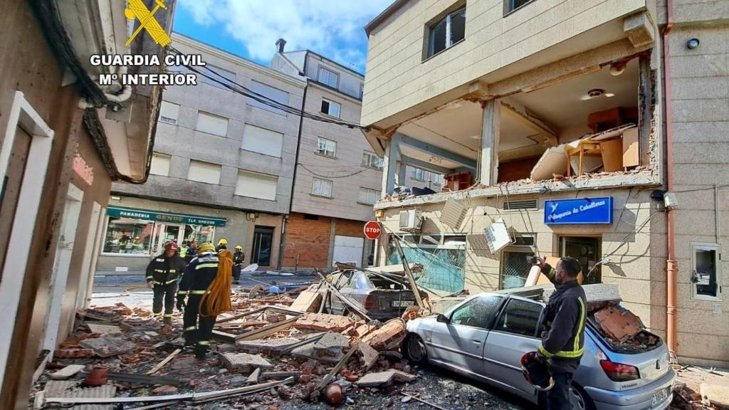 Desperfectos ocasionados por la explosión de Ordes (A Coruña)