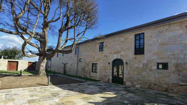 Exterior del Pazo de Quintáns (Sanxenxo).