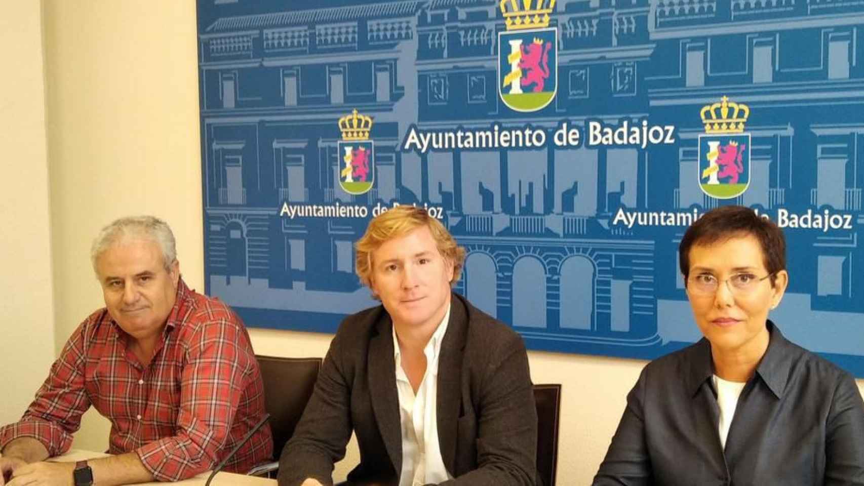 Manzano, Ignacio Gragera y María José Solana, anunciando el preacuerdo del año pasado.