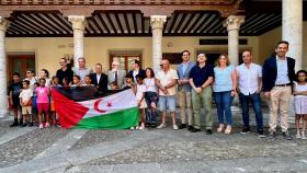 Recepción de los niños saharauis por parte del presidente de la Diputación de Valladolid