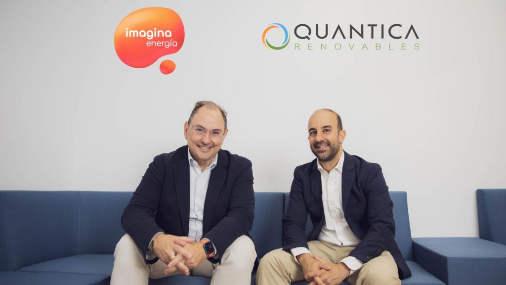 El director general de Imagina Energía, Santiago Chivite,  y Alfonso Garcés, fundador y consejero delegado de Quántica Renovables.