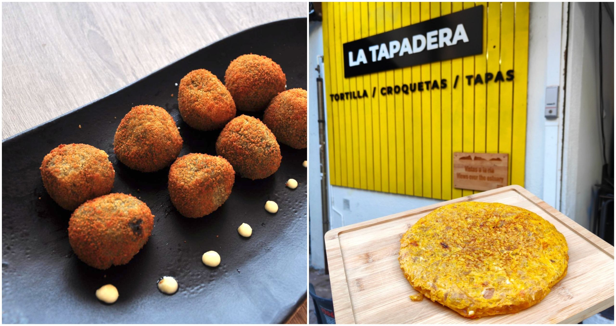 Variedad de croquetas y tortilla en La Tapadera.  Foto: Cedida