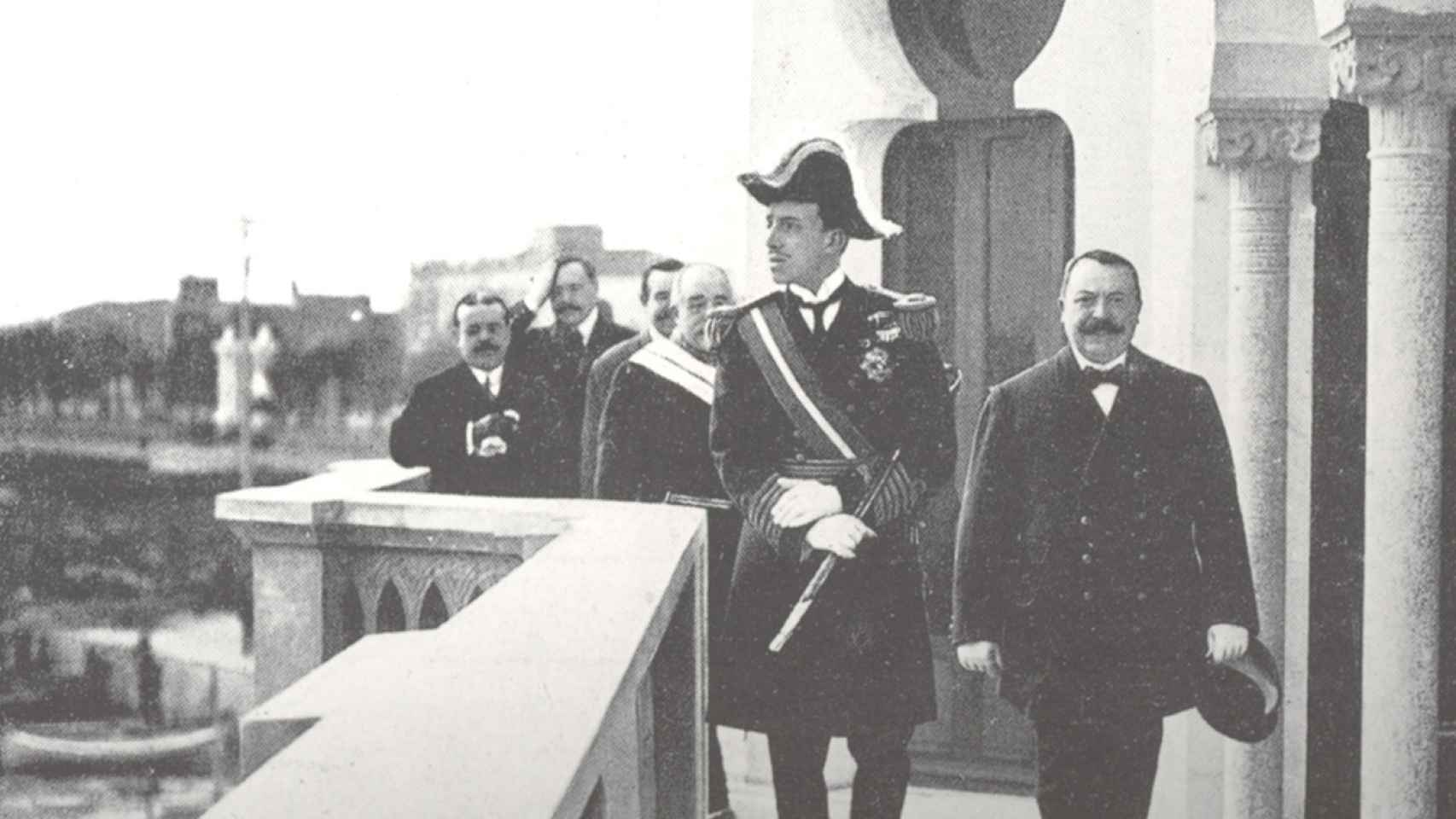 Alfonso XIII en su visita a Alicante en 1911.