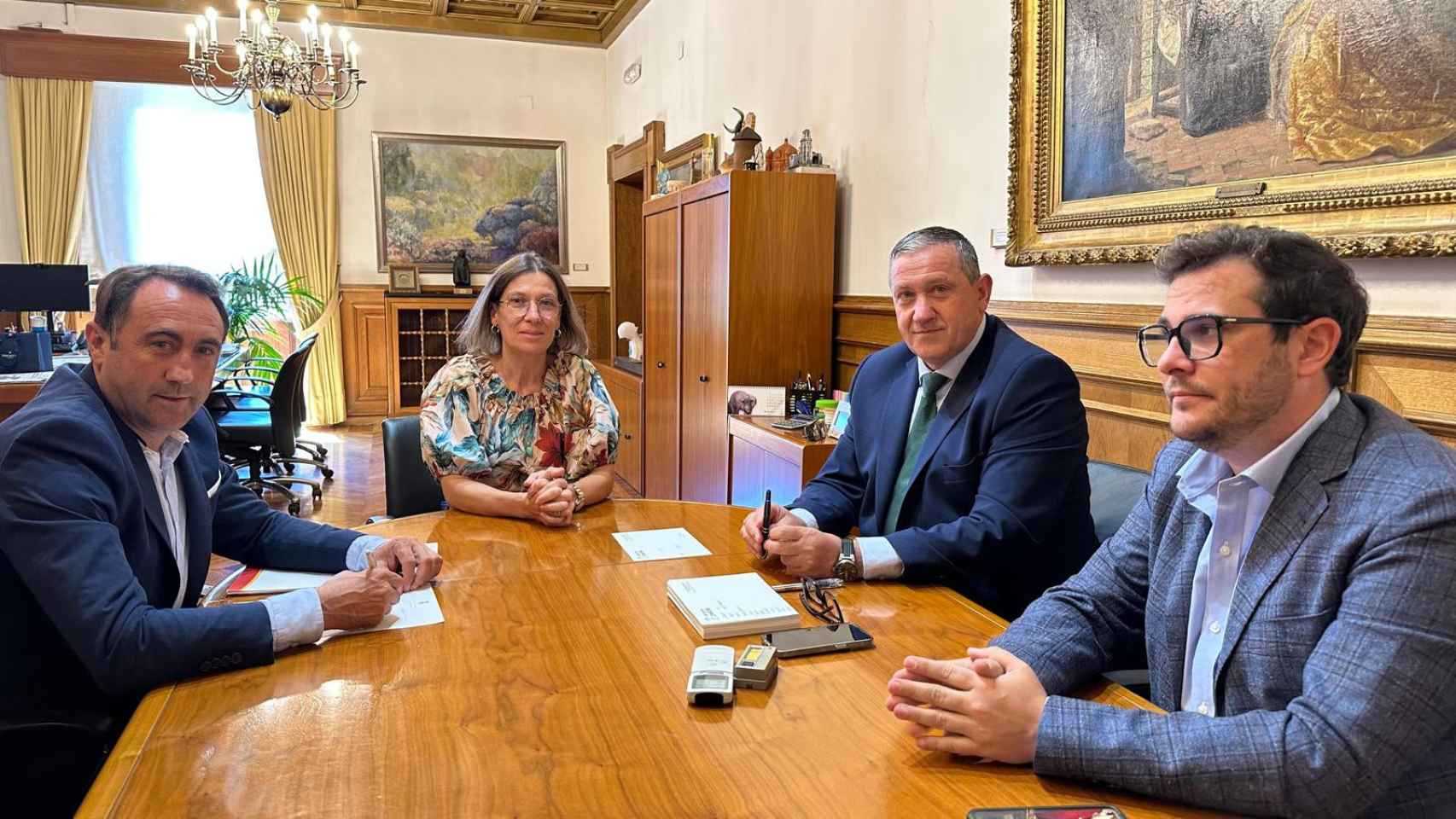Reunión de la Diputación de Zamora con la Cámara de Miranda do Douro