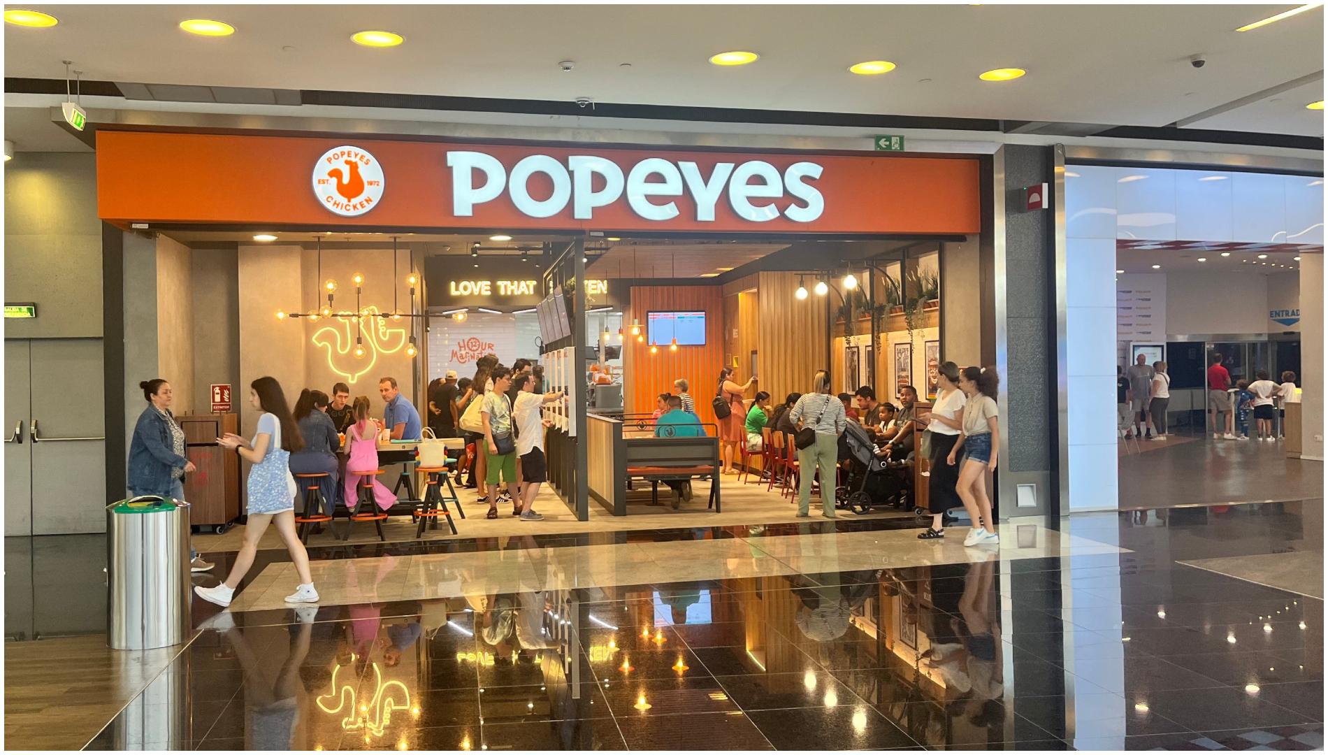 El restaurante Popeyes que abrió a principios de julio (foto: Marineda City)