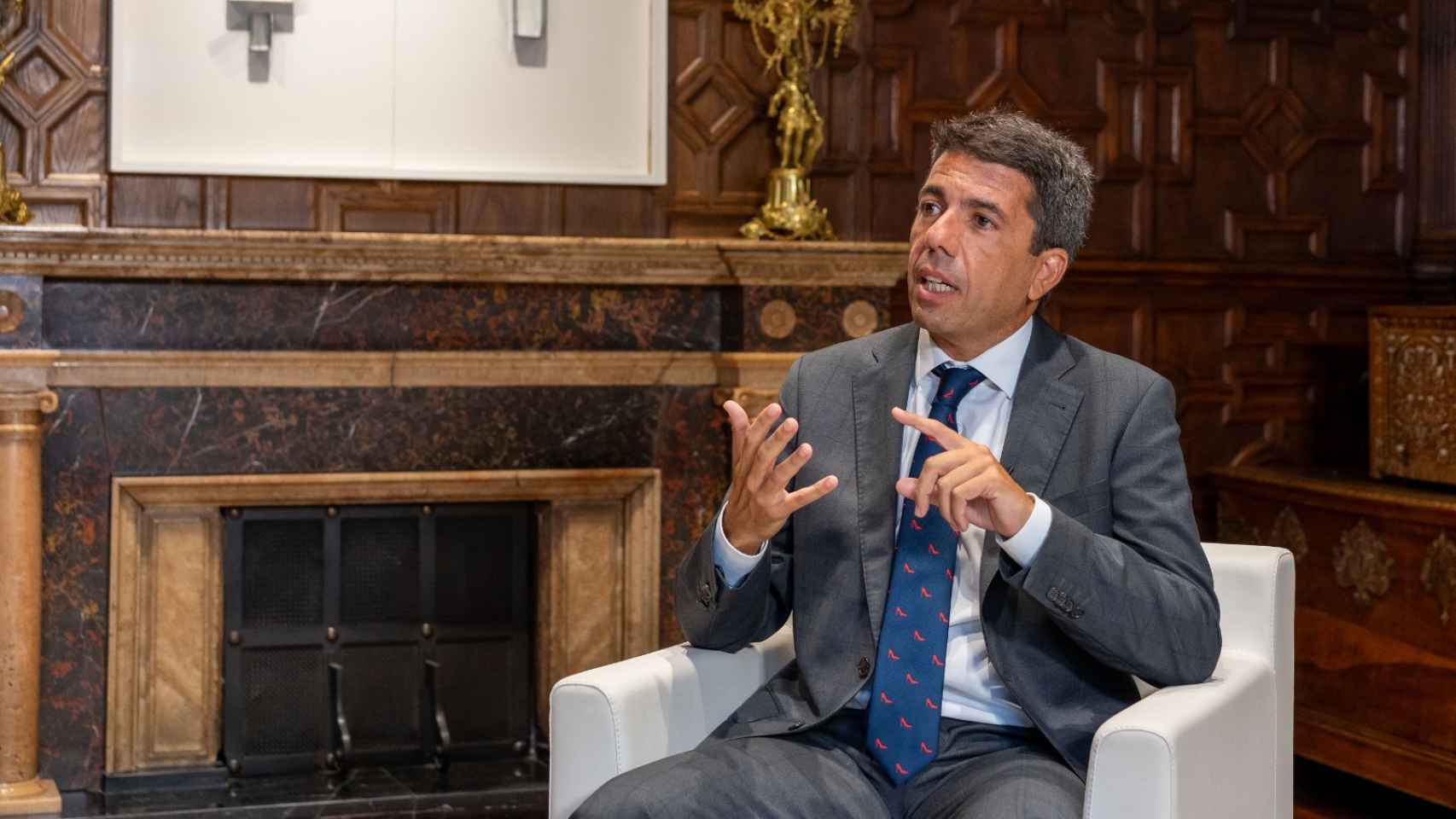 El presidente valenciano, durante su entrevista con EL ESPAÑOL.