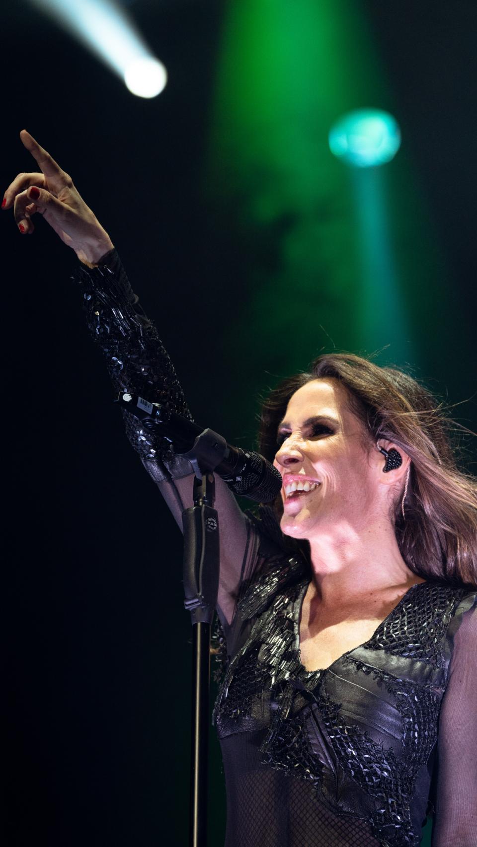 Malú, durante su concierto en Starlite Marbella.