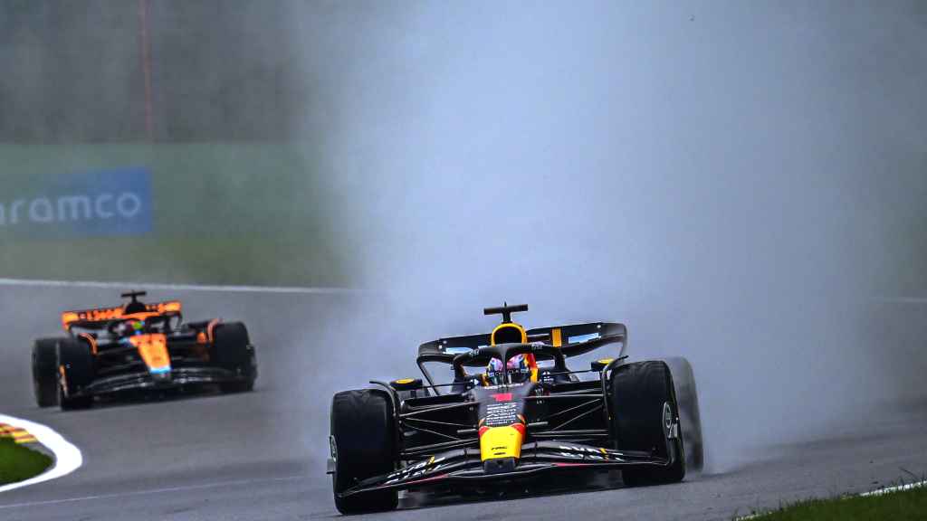 Verstappen, en la carrera al sprint del GP de Bélgica.