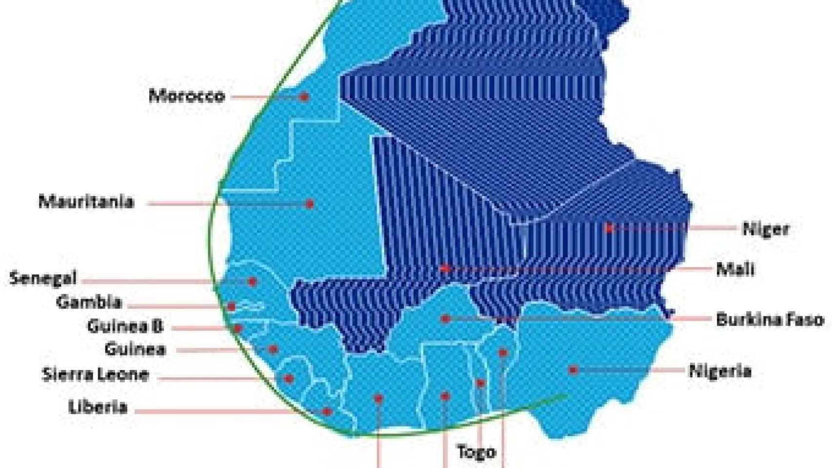 Proyecto del gasoducto acordado entre Nigeria y Marruecos.