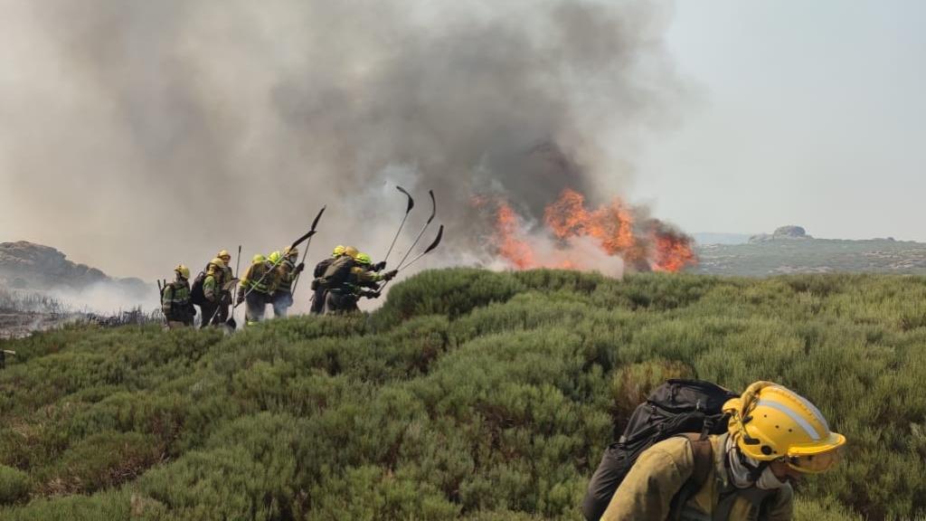 Imagen de un incendio forestal en Ávila, este verano.