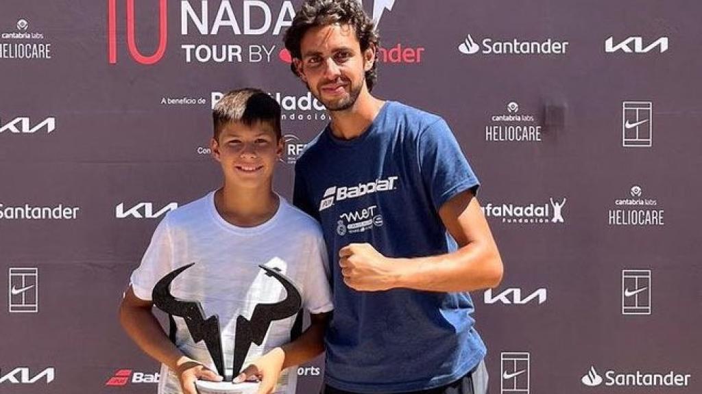 Jaime Alcaraz, tras ganar el Rafa Nadal Tour.