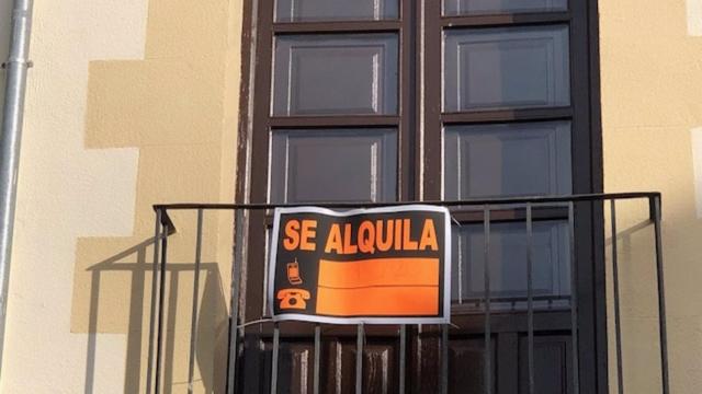 Una vivienda en alquiler.