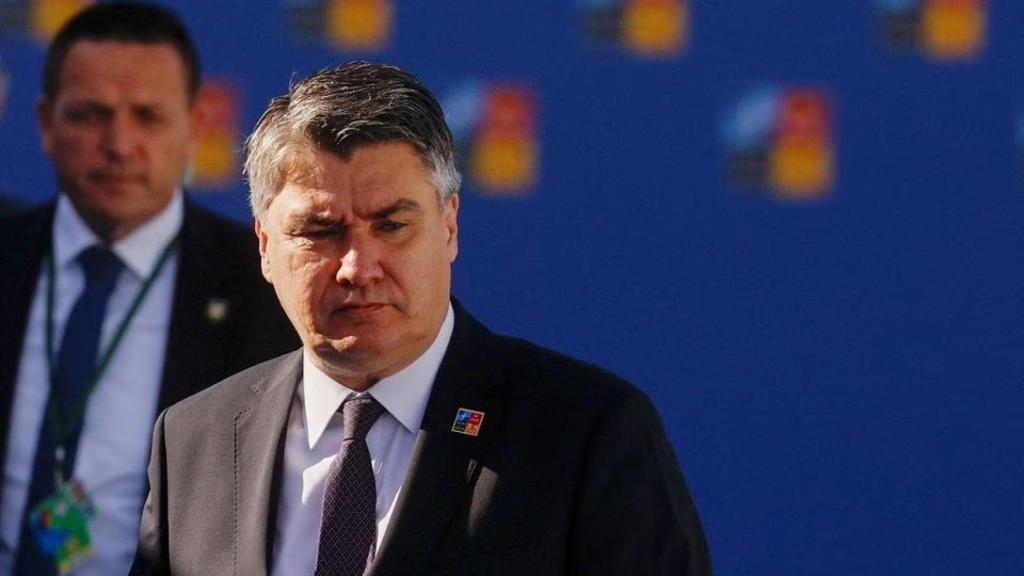 El presidente de Croacia, Zoran Milanovic, en junio de 2022 en la cumbre de la OTAN de Madrid.