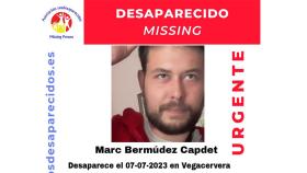 Marc Bermúdez Capdet, desaparecido en Vegacervera