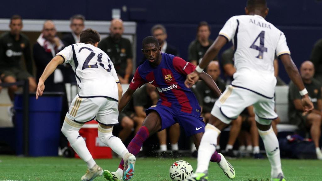 Dembélé contra el Real Madrid