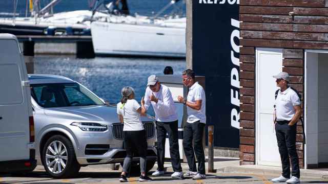 El rey emérito, Juan Carlos I, en Sanxenxo (Pontevedra) a 30 de julio de 2023.