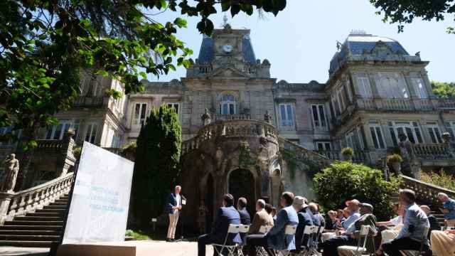 Visita de Rueda al Pazo de Lourizán, en Pontevedra.