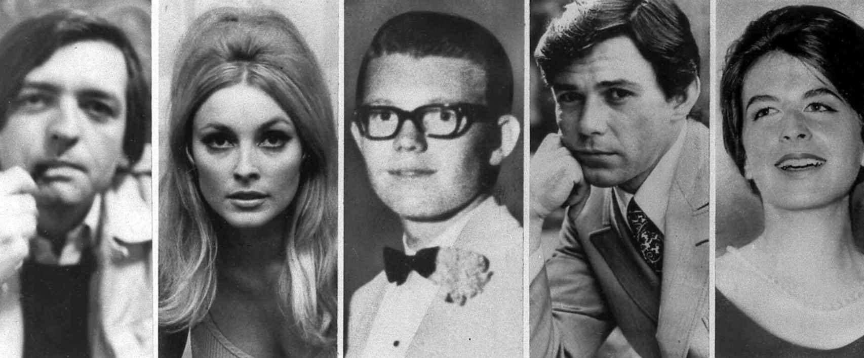 Imagen de las personas asesinadas el 9 de agosto de 1969. De izquierda de derecha: Wojciech Frykoski, Sharon Tate, Sthephen Parent, Jay Sebring y Abigail Folger.