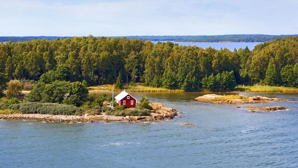 Paisaje marino del archipiélago de las Islas Aland.