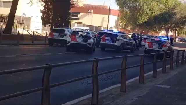Una espectacular persecución policial acaba con un vehículo volcado en Ciudad Real