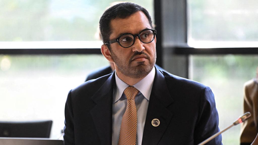 El ministro de Industria de EAU, Sultan Al Jaber, en la Conferencia de Bonn sobre el Cambio Climático en Bonn, Alemania, el 8 de junio de 2023.