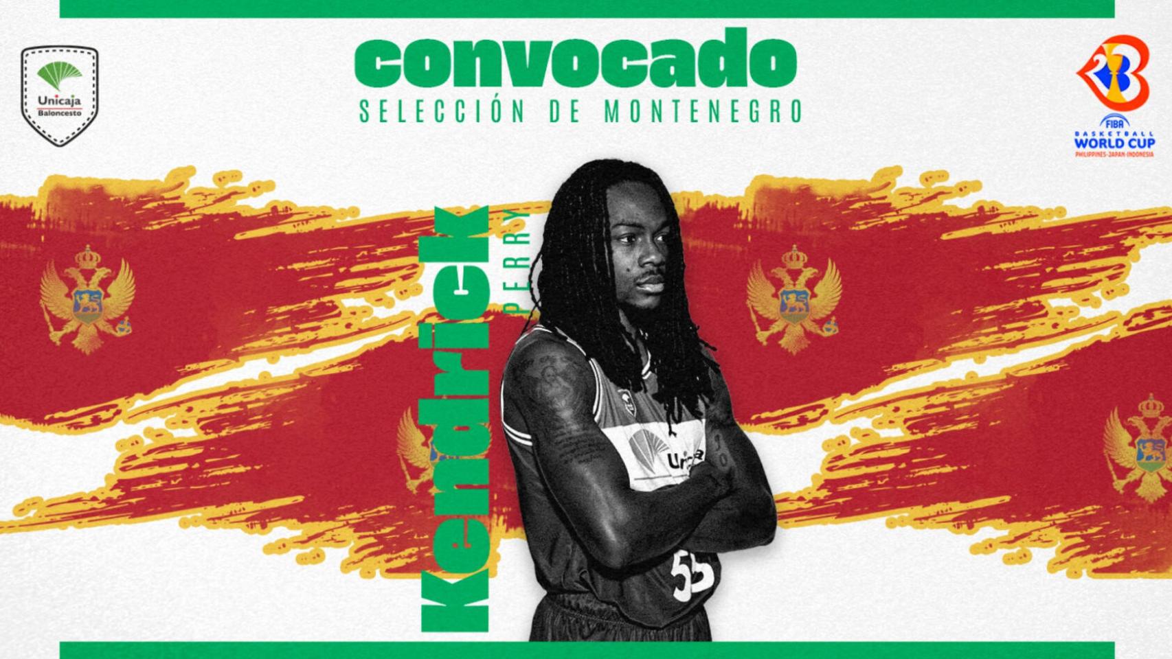 Kendrick Perry, en la preselección de Montenegro para el Mundial.