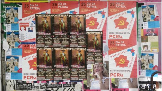 Los carteles de la feria taurina de Pontevedra en A Coruña