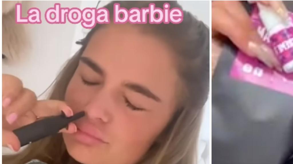 Dos jóvenes consumiendo la conocida como 'Droga Barbie'.