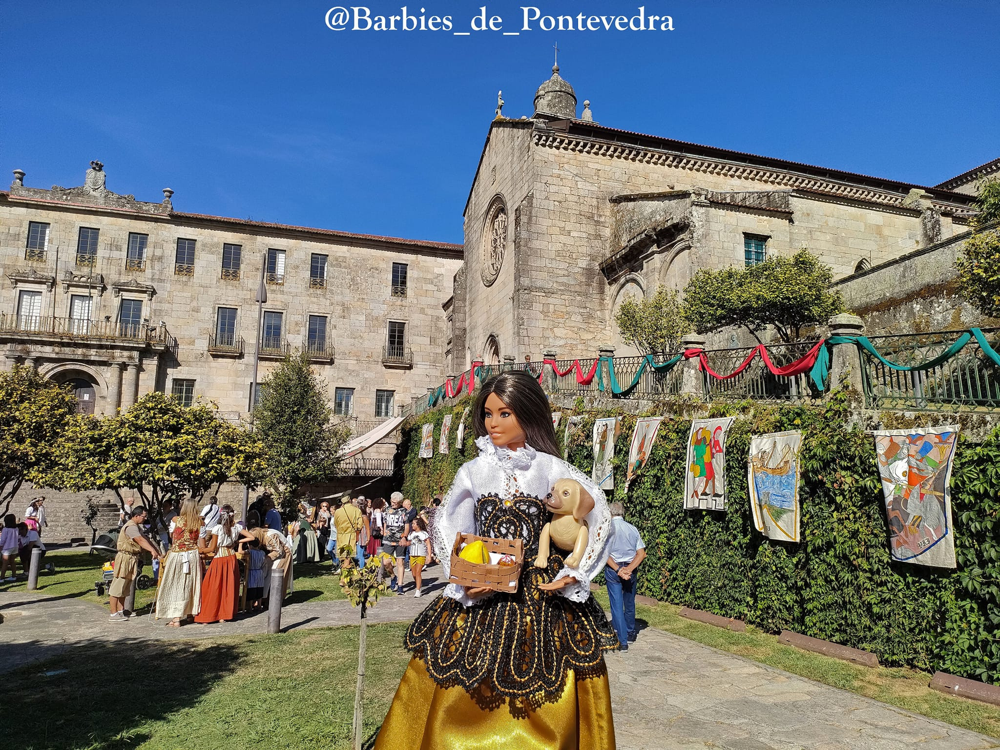 Barbie en la Feira Franca de Pontevedra.